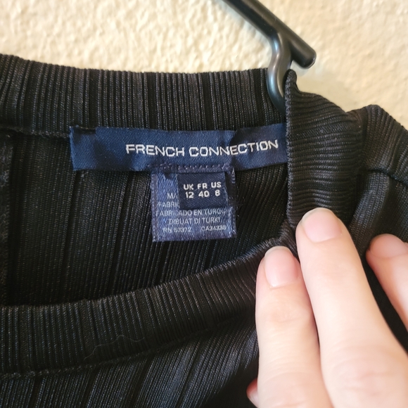 French Connection Black Long Sleeve Dress - Picture 2 of 6